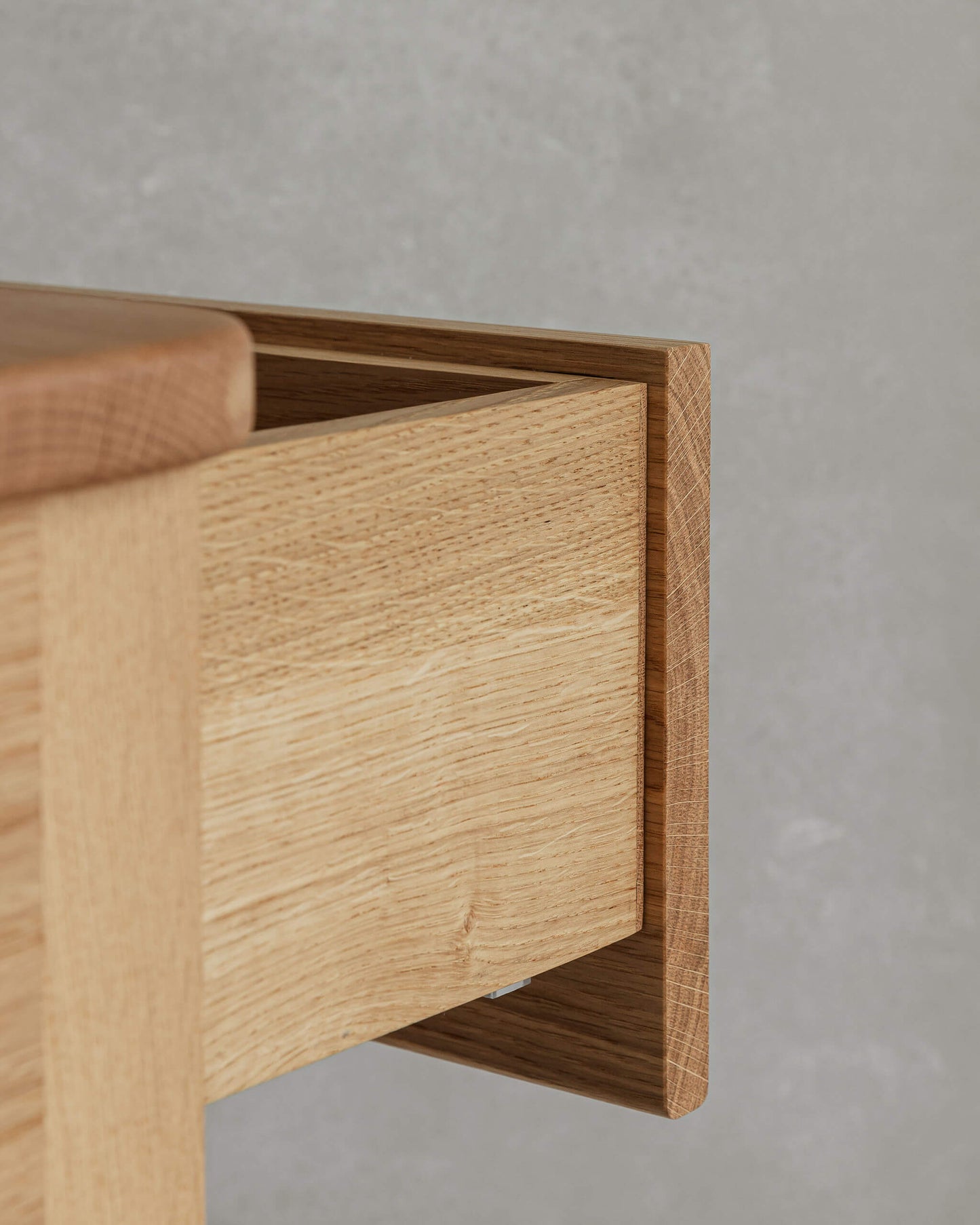 'Greenbank' Oak Bedside Table With Drawer
