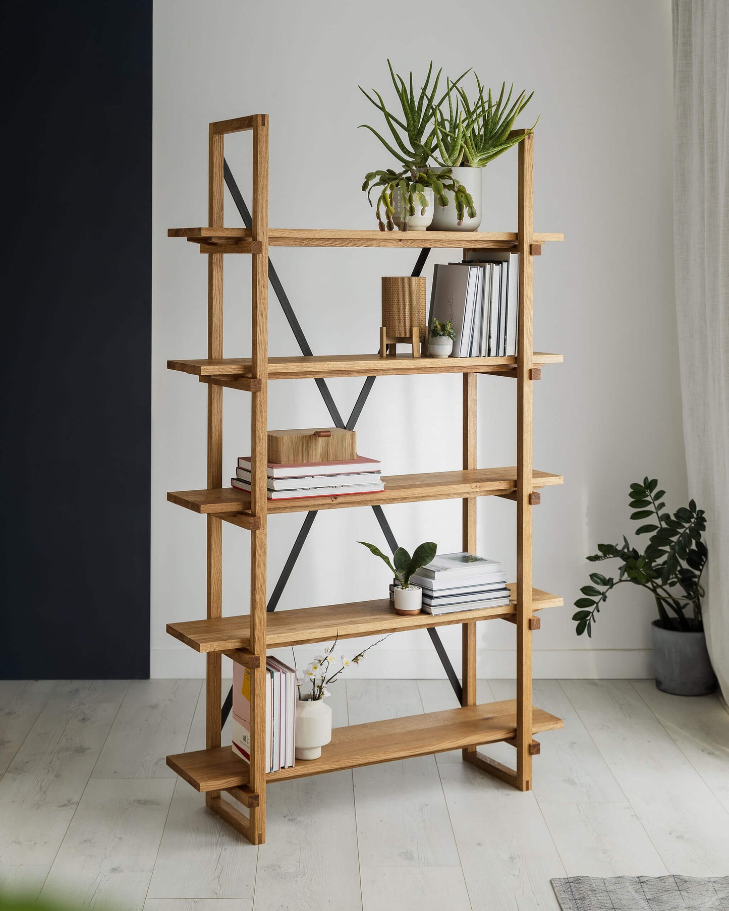 'Stockwood' Solid Oak Shelving Unit