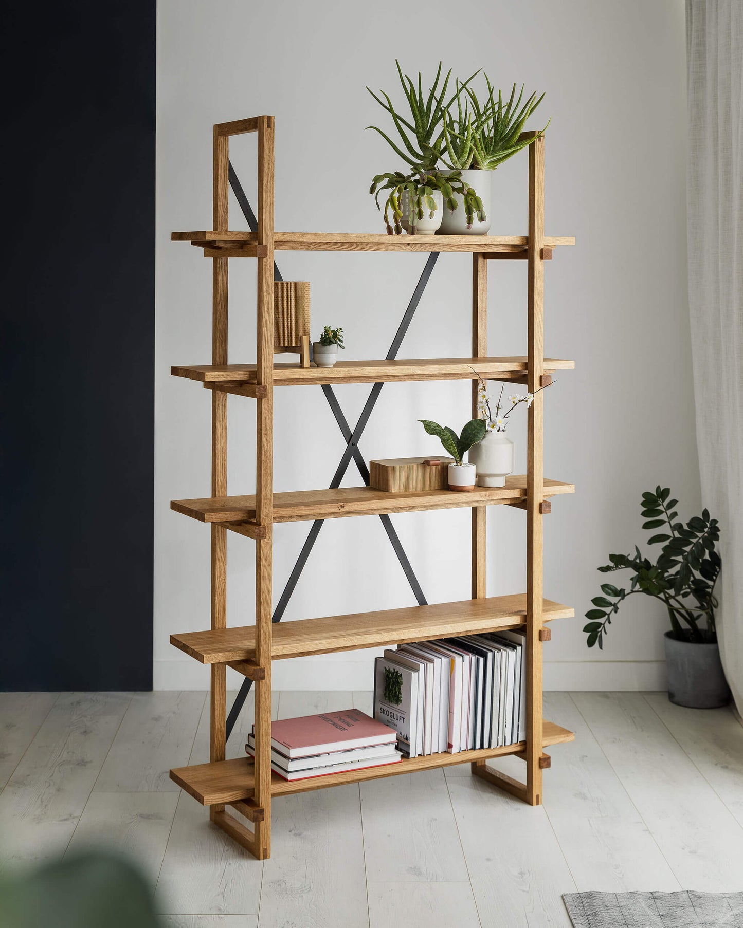 'Stockwood' Solid Oak Shelving Unit