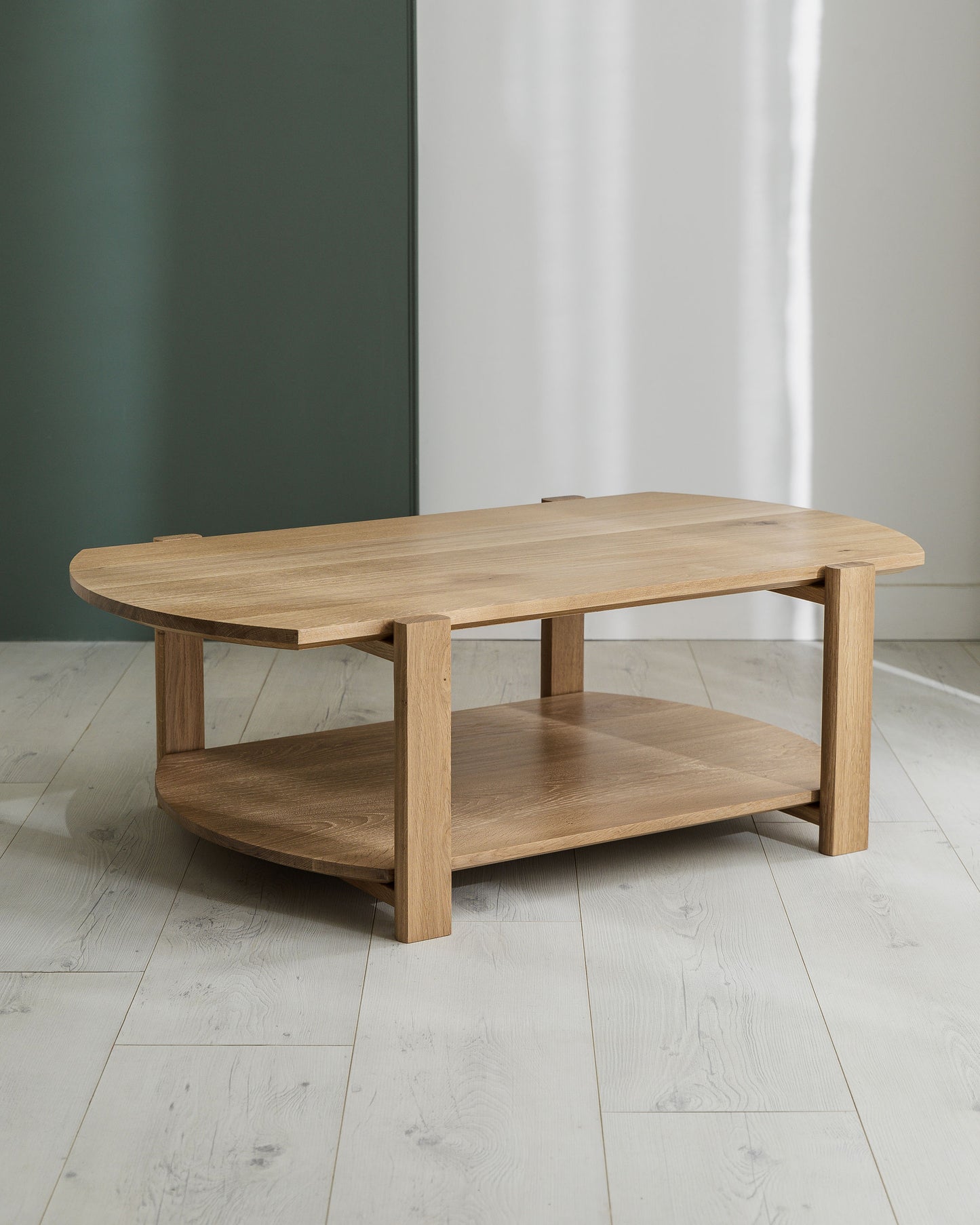 'Pennywell' Oak Coffee Table With Shelf