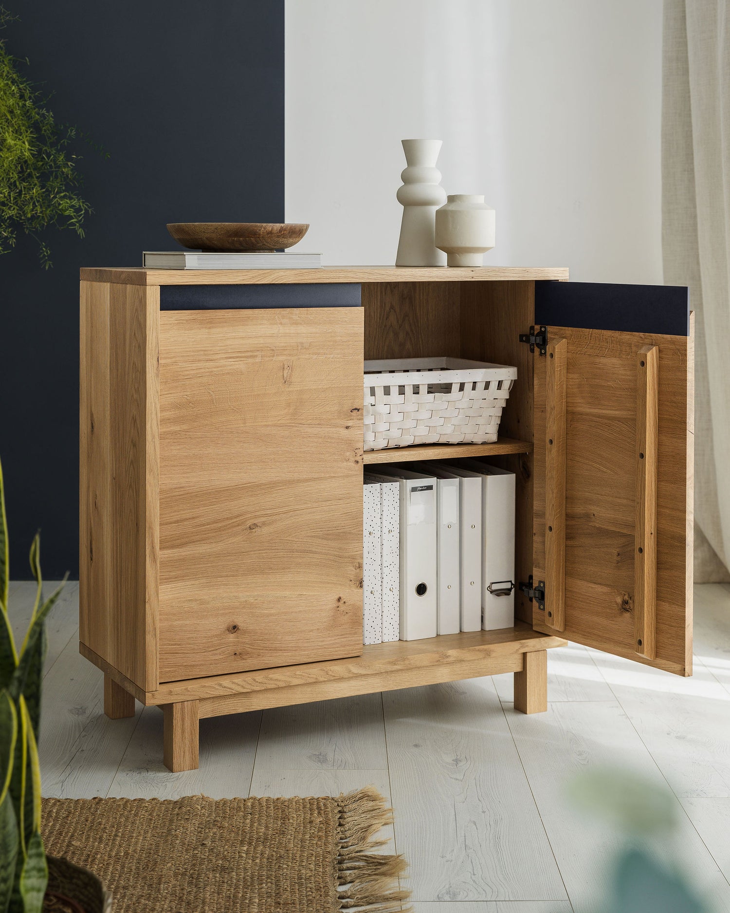 Oak office cabinet