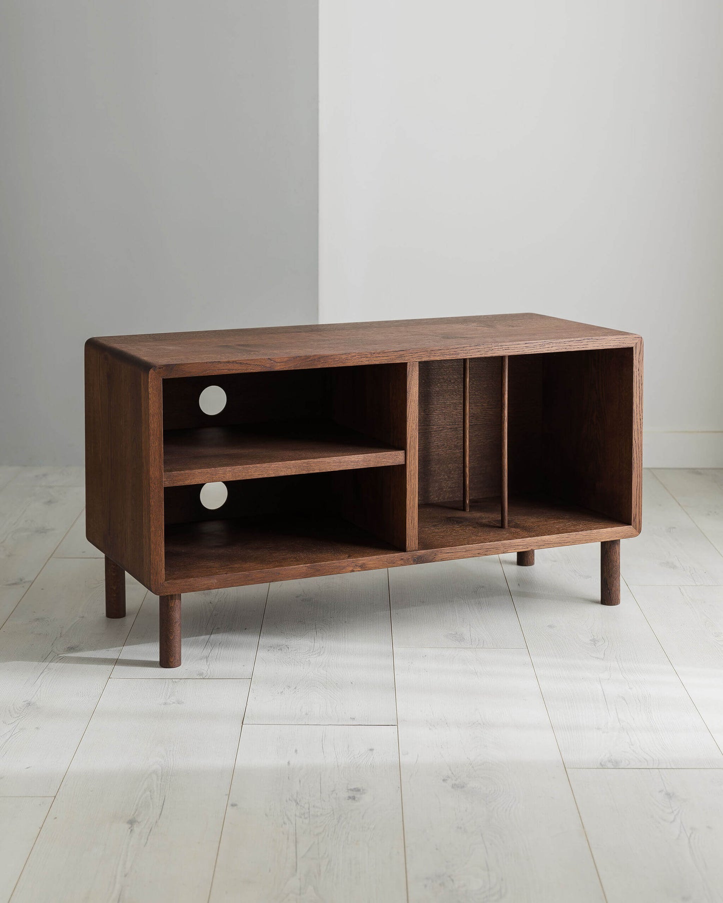 READY TO SHIP 'Claremont MEDIA' Solid Oak Media Unit With Hi-Fi And Vinyl Storage (Copy)