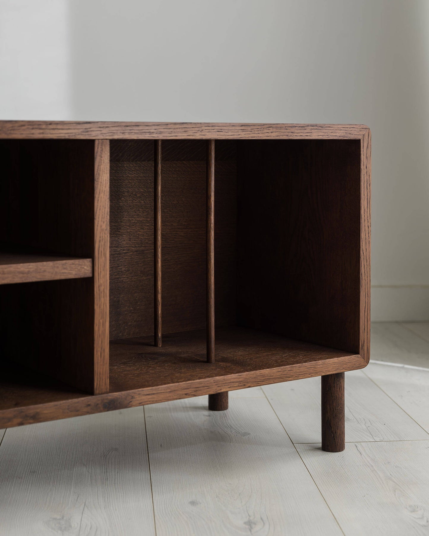 READY TO SHIP 'Claremont MEDIA' Solid Oak Media Unit With Hi-Fi And Vinyl Storage (Copy)