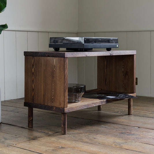 'Rodney' Record Player Stand With Vinyl LP Storage