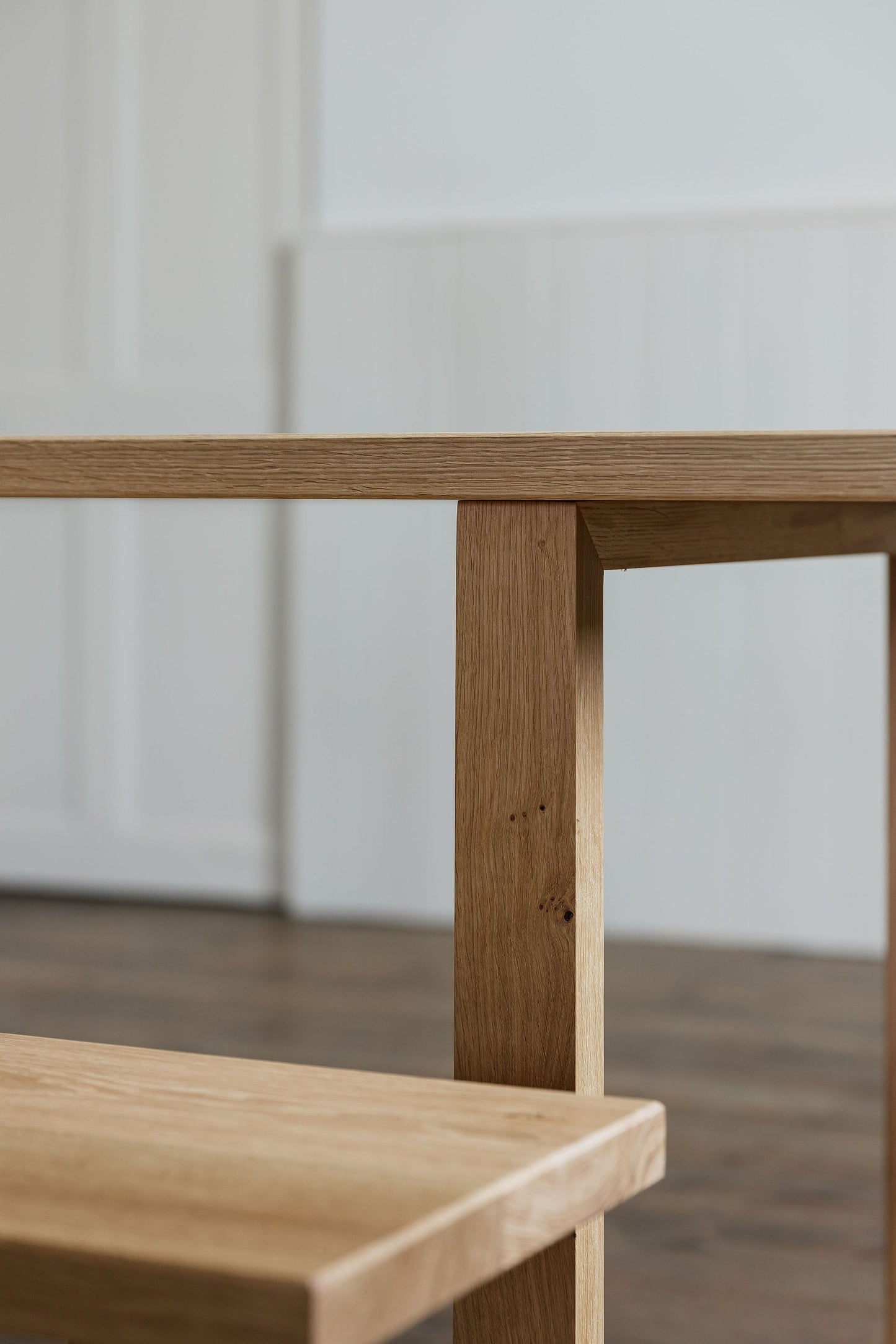 SALE - READY TO SHIP 'Sussex' Rectangular Solid Oak Dining Table 4-8 Seater