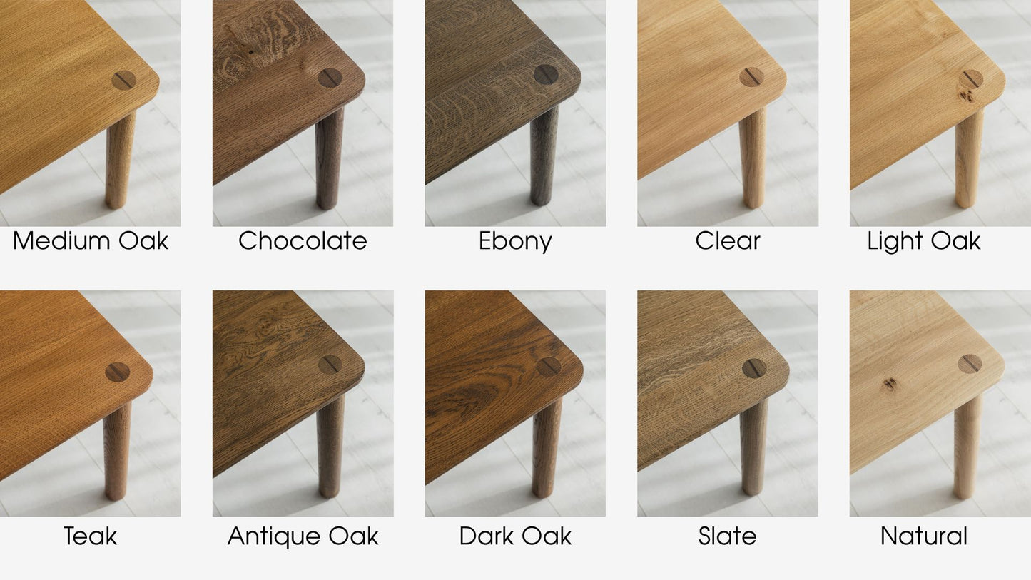 'Brigstocke' Solid Oak Desk With Rounded Corners