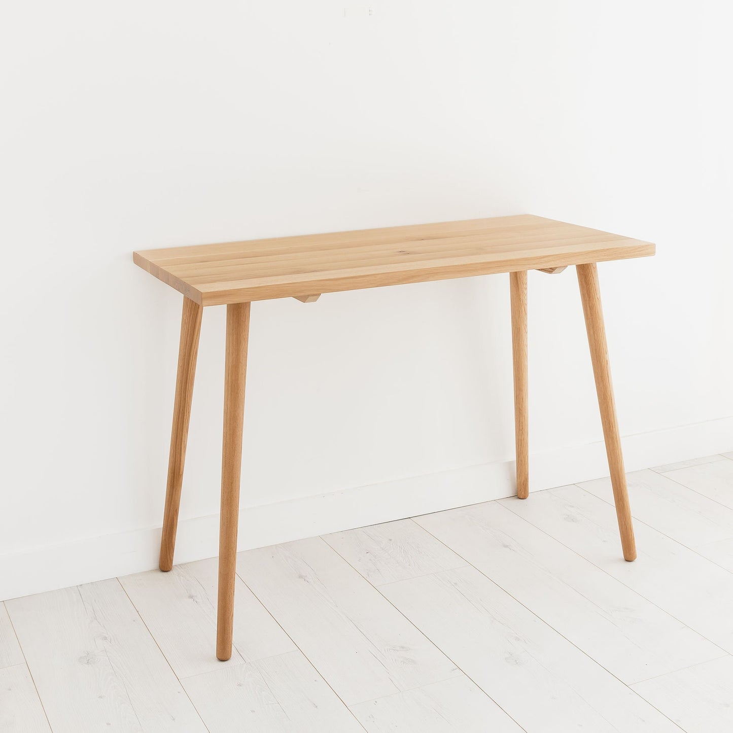 Solid Oak Hardwood Desk Monitor Stand Modern Office Table