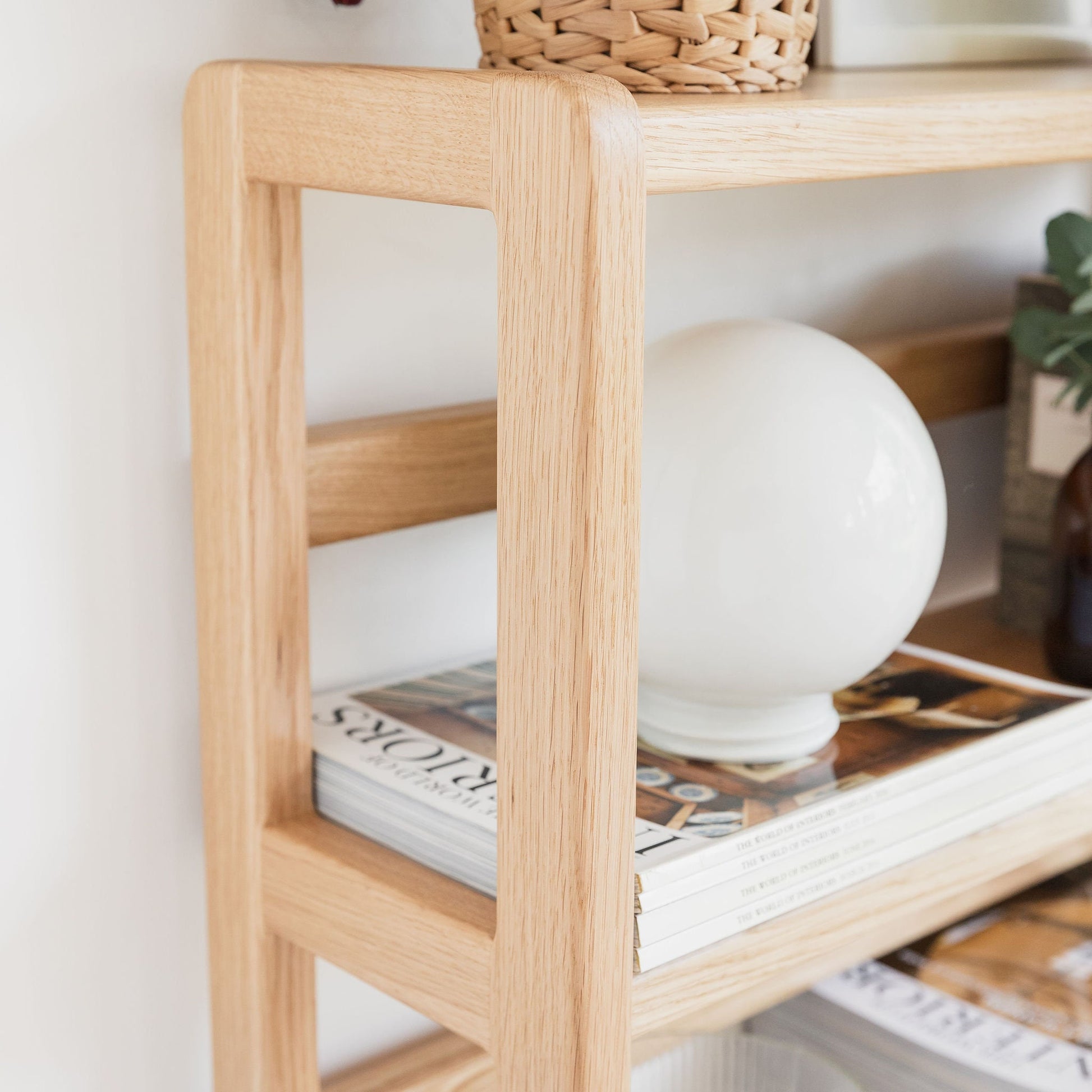 Solid Oak Shelving Unit || CP003 || Solid Hardwood Light Dark Kitchen Bookshelf Bookcase || Bristol Based Workshop - Bespoke Custom Orders
