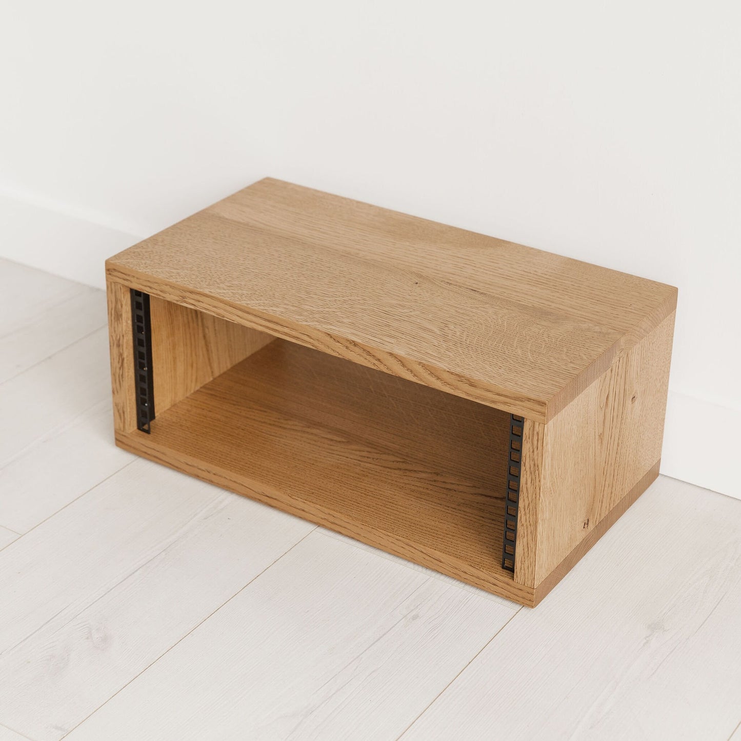 19" Rack Pod Desk Top Case Cabinet. Made From Solid Oak Hardwood Or Birch Plywood