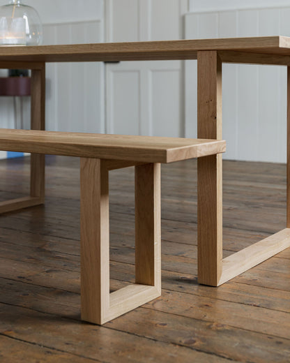 'Sussex' Solid Oak Dining Table 4-8 Seater