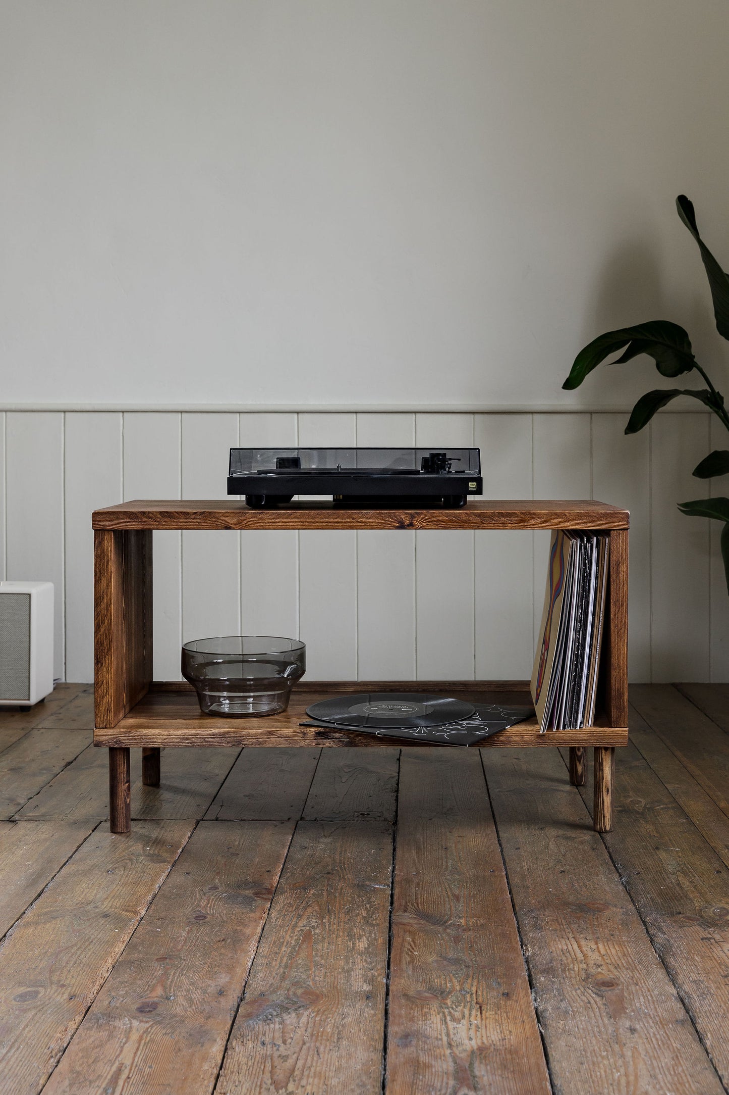 'Rodney' Record Player Stand With Vinyl LP Storage