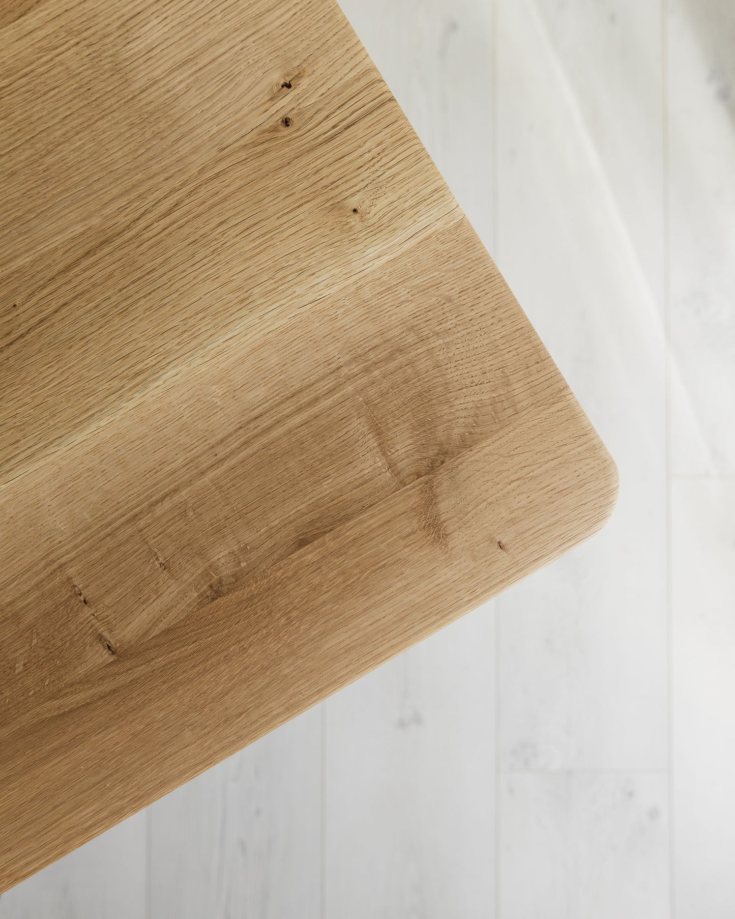 'Brigstocke' Solid Oak Desk With Rounded Corners