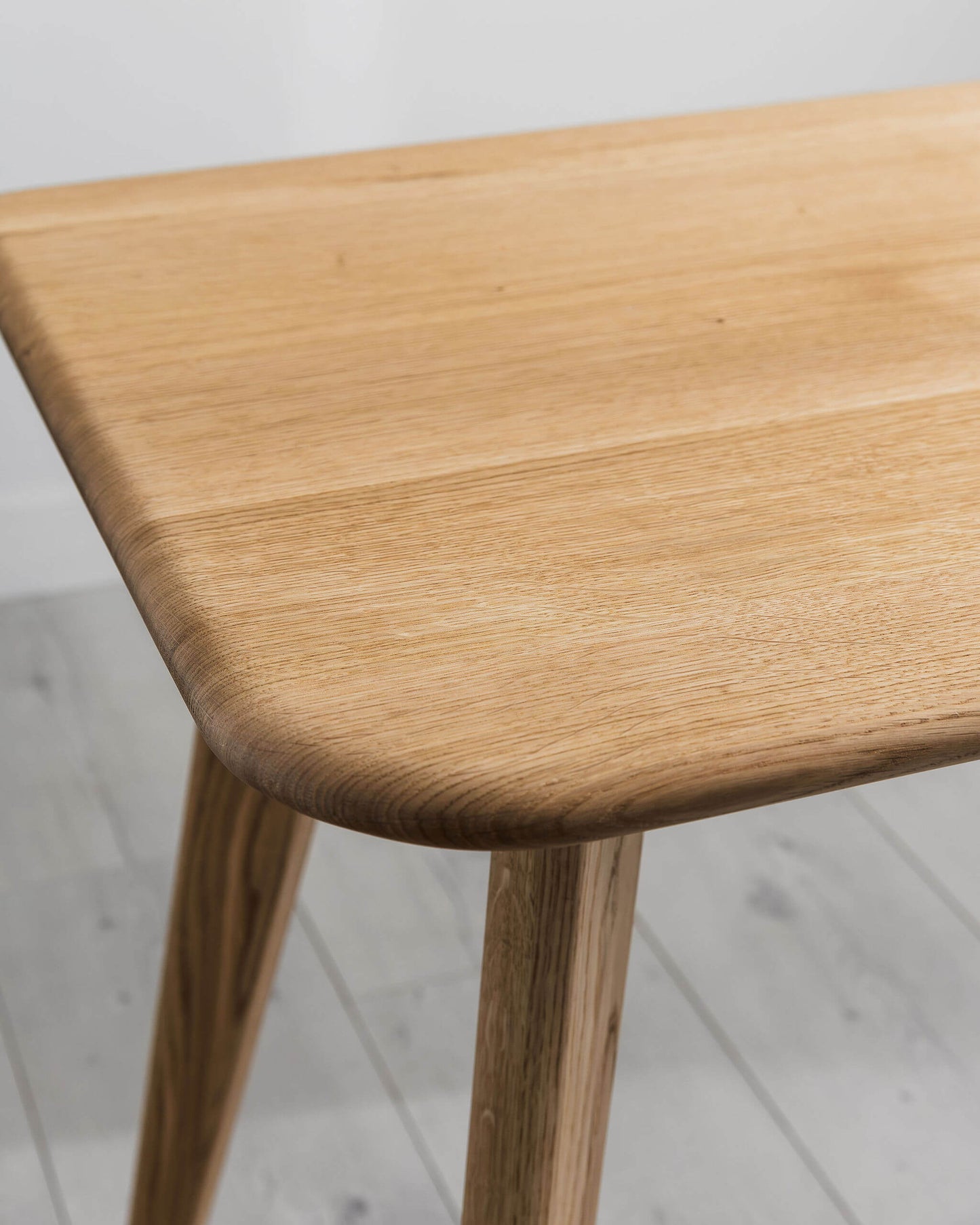 'Bellevue' Solid Oak Desk With Rounded Corners