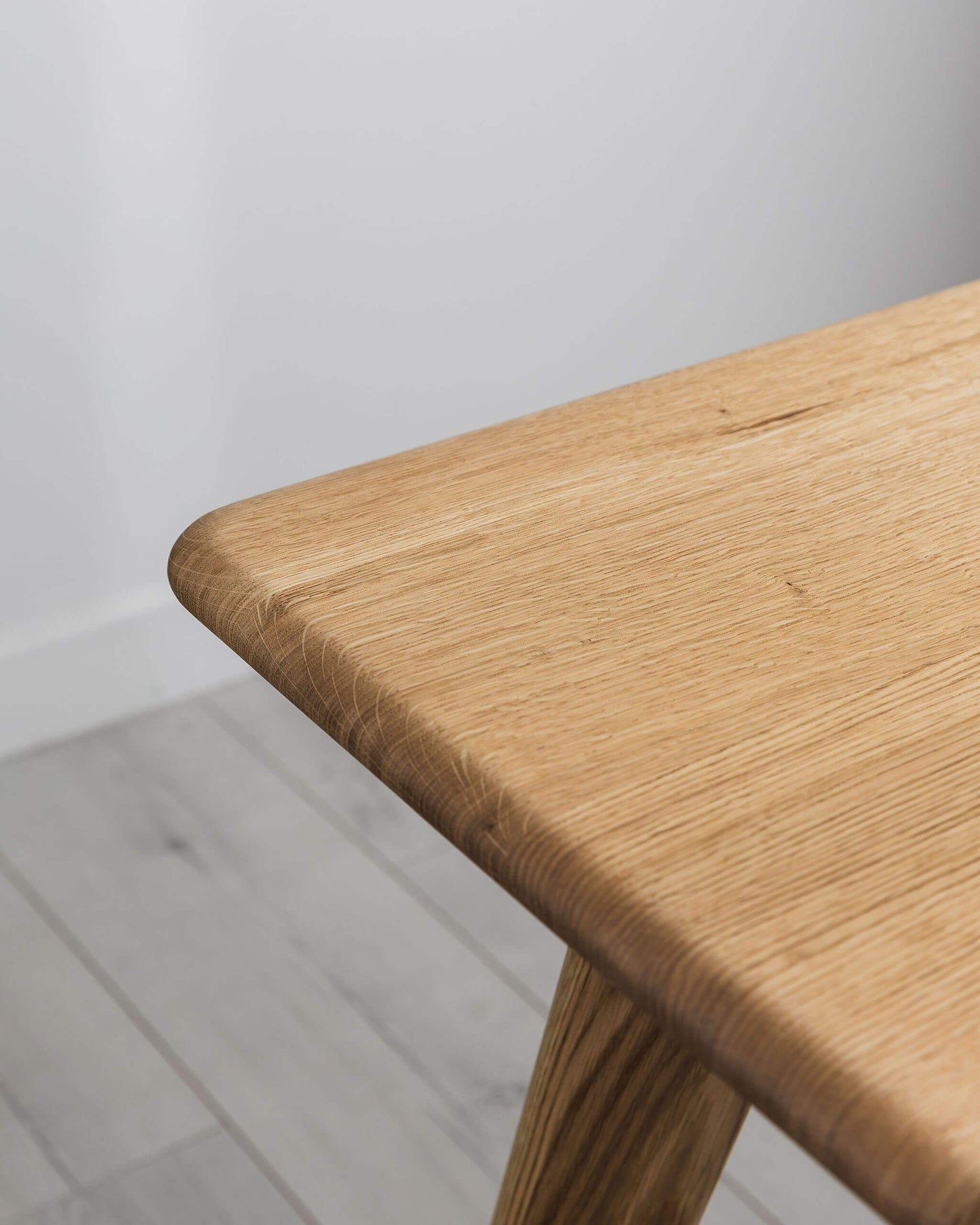 'Bellevue' Solid Oak Desk With Rounded Corners