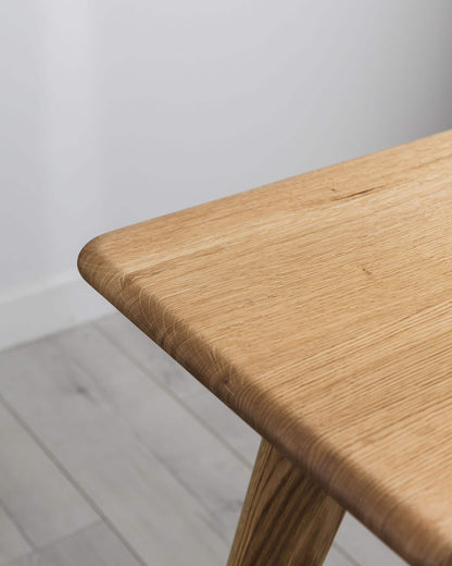 'Bellevue' Solid Oak Desk With Rounded Corners