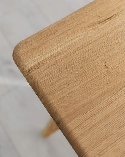 'Bellevue' Solid Oak Desk With Rounded Corners