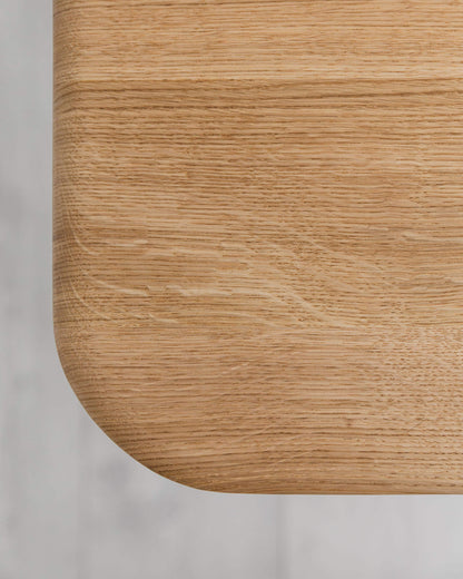 'Bellevue' Solid Oak Desk With Rounded Corners