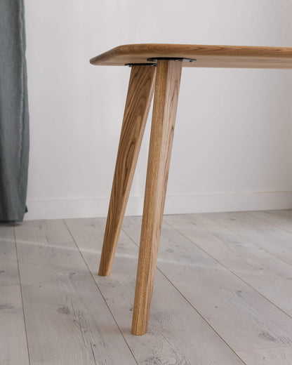 'Bellevue' Solid Oak Desk With Rounded Corners