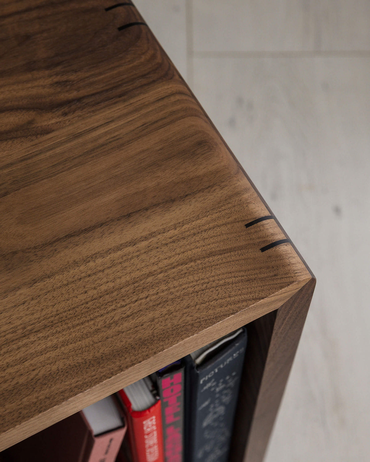 Solid Walnut Record Player Cabinet with Vinyl Drawers – Percival