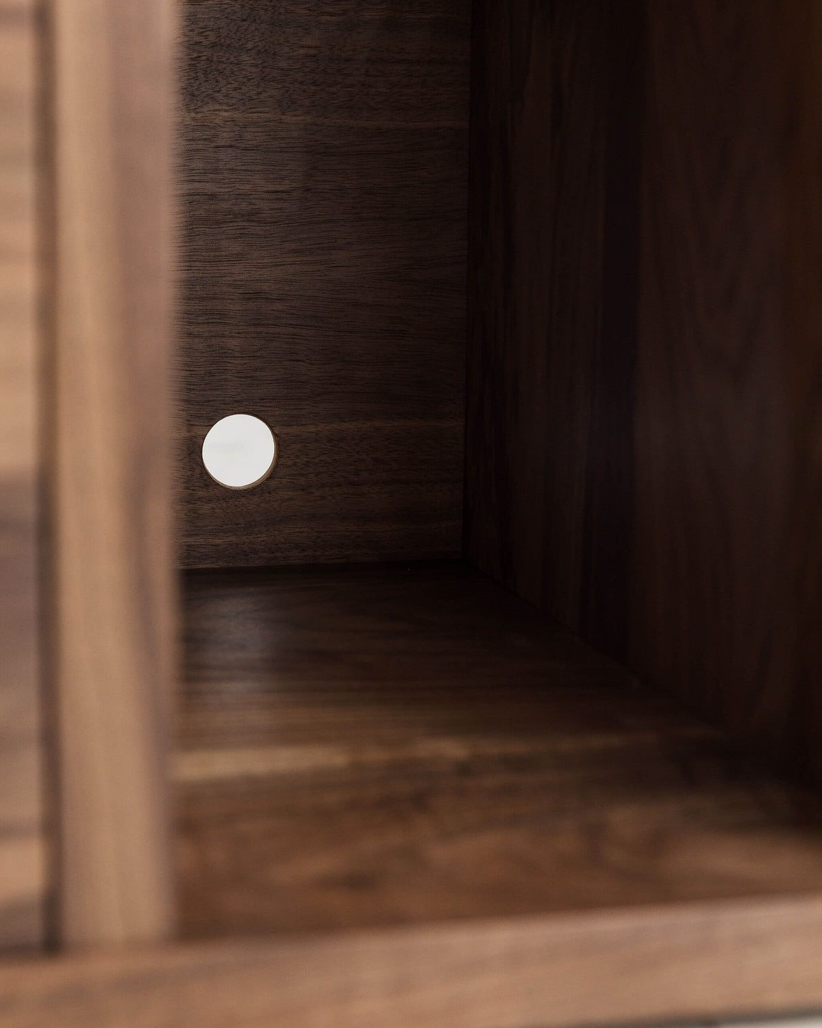 Solid Walnut Record Player Cabinet with Vinyl Drawers – Percival