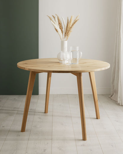 'Haymarket' Round Dining Table, Handmade From Sustainably Sourced Solid Oak