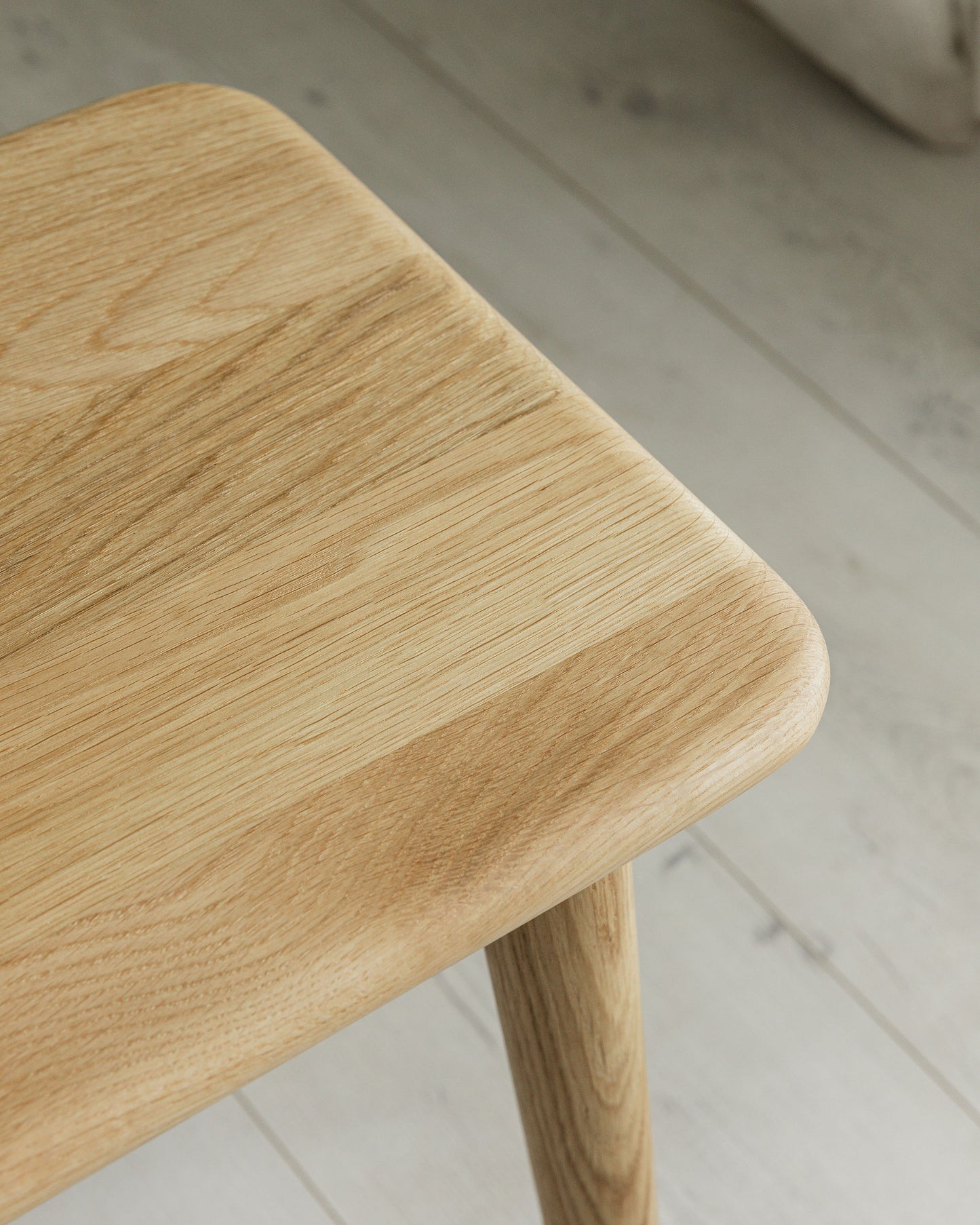 'Bellevue' Solid Oak Bench With Rounded Edge Profile Corners