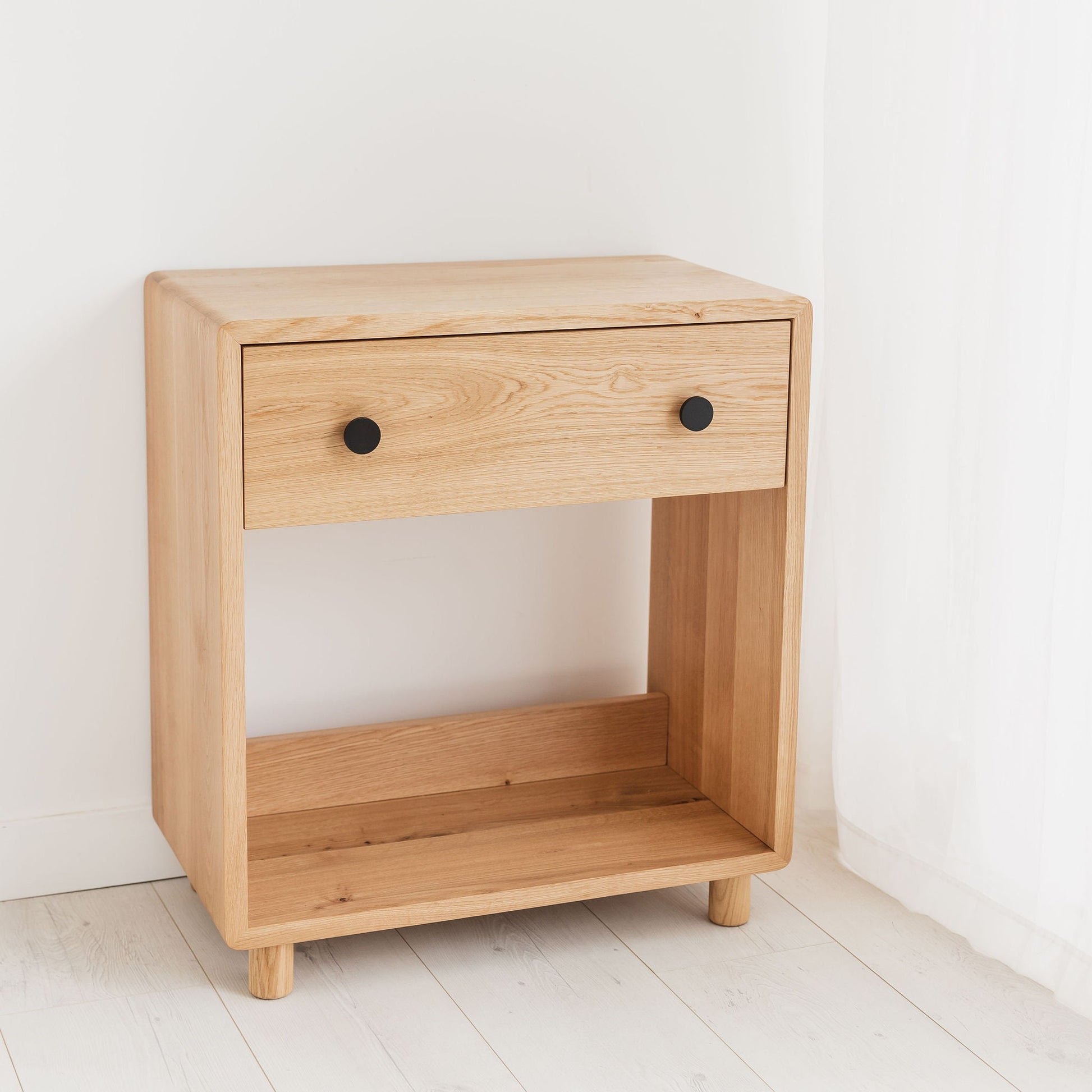 Solid Oak Bathroom Vanity Unit Wash Stand With Birch Plywood Drawer. Bespoke Custom Orders Available!